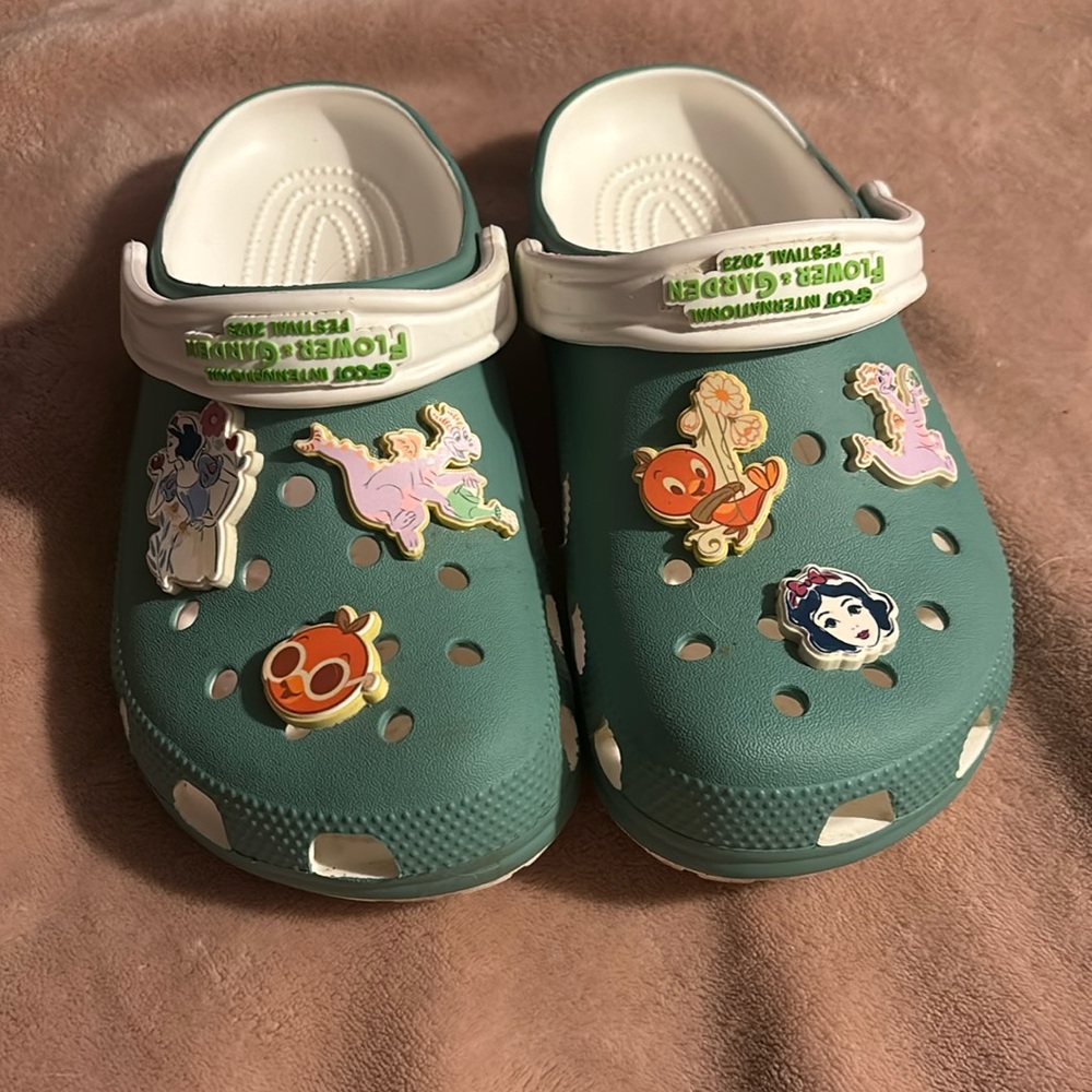 Crocs EPCOT Flower and Garden Festival 2023 Snow White Figment Orange Bird